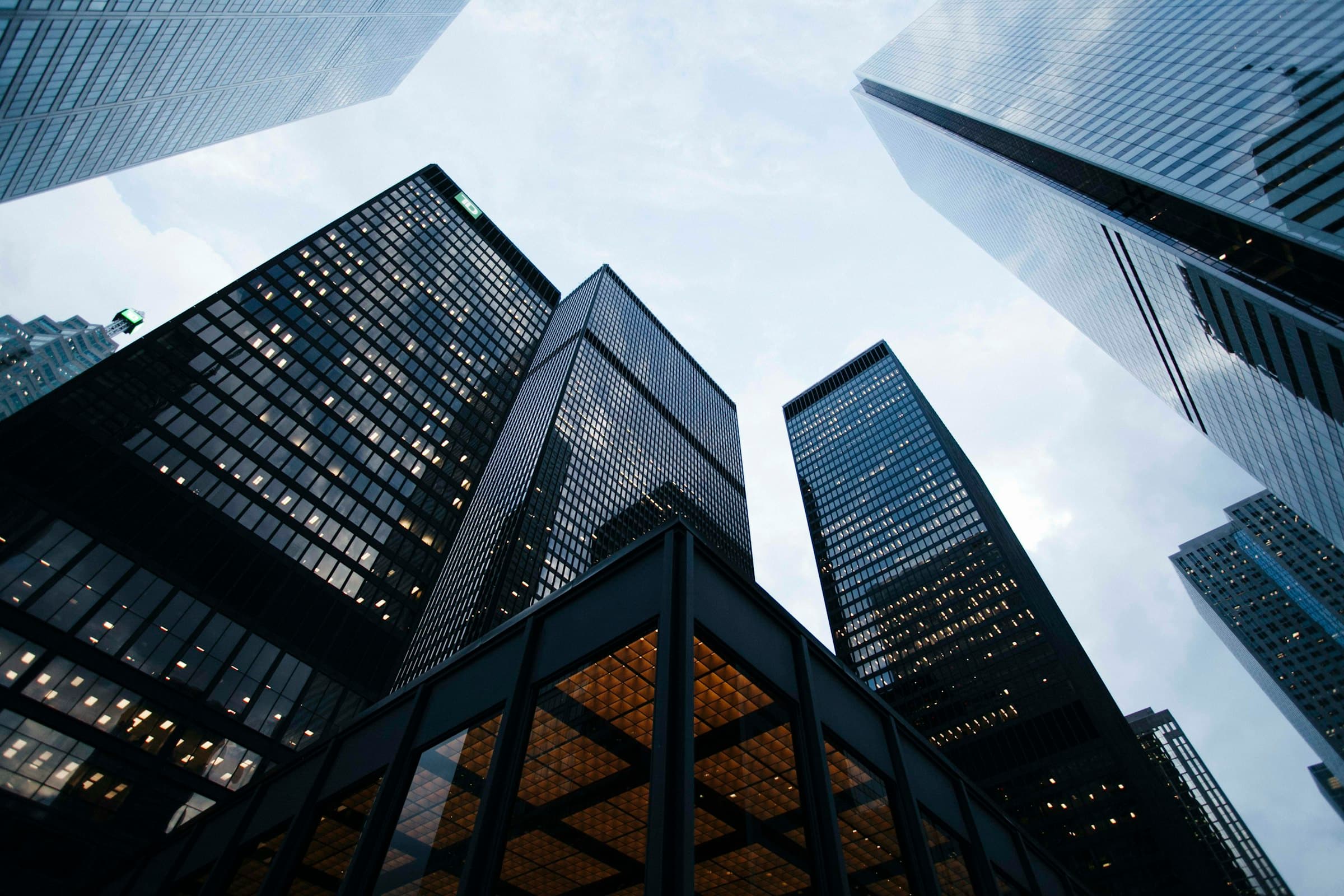 Modern towers representing financial district scale across Gulf markets